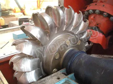 Pelton Hydro Turbine / Pelton Water Turbine With Cast Machined / Forge Cnc Machined Wheel