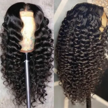 Loose Deep Wave Full Lace Frontal Wigs HD 13x6 Transparent Lace Frontal Human Natural Hair Wigs