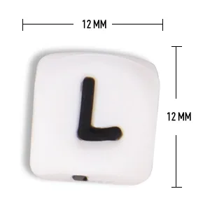 Food Grade Letter Silicone Teething Beads