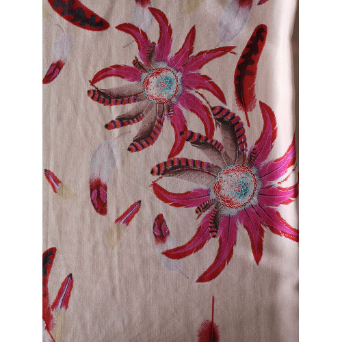 Feather Design Rayon Twill 3024S Tryckväv