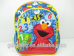 2015 Factory Supply Directly Coloful Polyester School Backpack for Kids