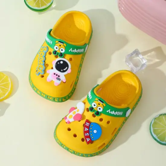 Cute Cartoon Astronaut Clogs for Kids: Perfect for Boys, Garden Use, and Daily Wear