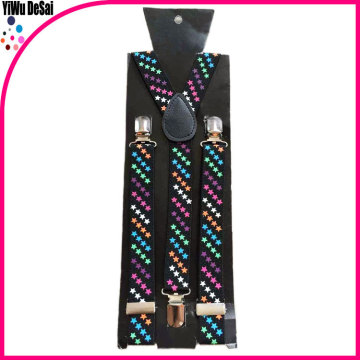 2015 Hot sale fashion custom design OEM wholesale weave star twill Man Suspender