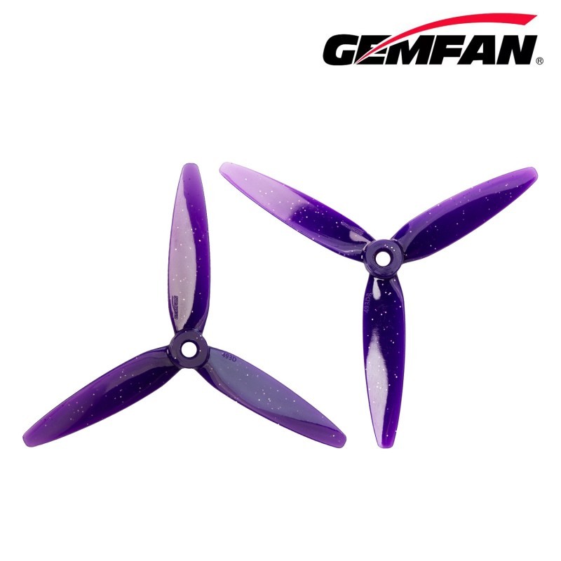 GEMFAN New 5 Inch FPV Props 3D Propeller 493D PC 3 Blade for Performing 3D Freestyle Flying Maneuvers with Drones