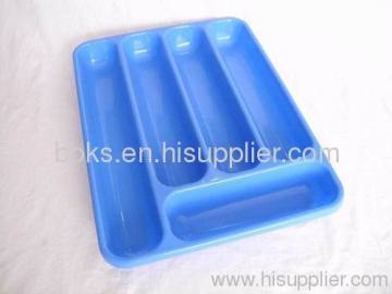 Bandejas de comida de plástico azul