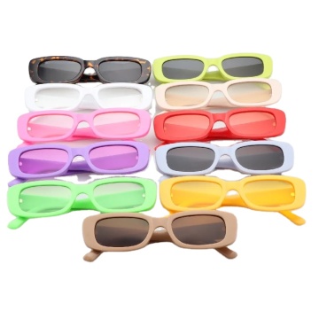 2024 Retro Vintage Shades: Stylish Gold Silver Small Square Rectangle Glasses for Girls and Men
