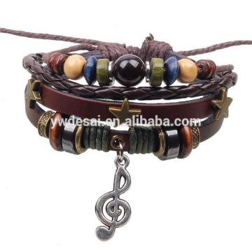 fashionable jewelry leather bracelet