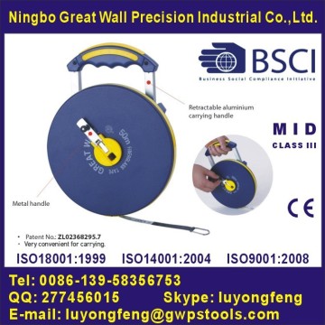 Fiberglass Tape Measure with easy carrying handle