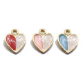 Beau coeur mignon rose bleu rouge beau haut trou pendentif perles 100 pièces/sac Kawaii pour bébé enfants filles collier bracelet fabrication