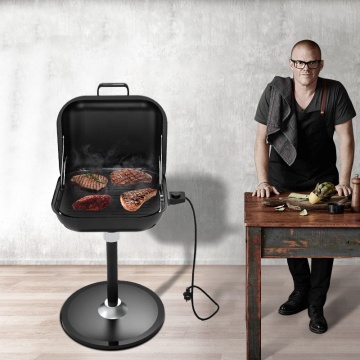 2200W Electric Grill BBQ Outdoor Vertical Non-Stick Black Barbecue Machine Grills Rapid Heating of Copper Tube