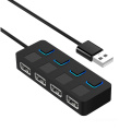 2.0 USB Hub พร้อมตัวบ่งชี้ Seperate Switch LED