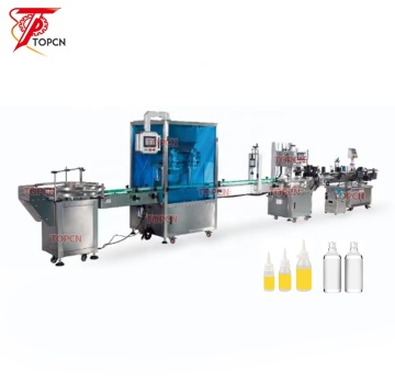 High Speed Automatic Rotor Pump for Viscous Liquid Emulsion Filling, Capping, and Round Labeling Machine