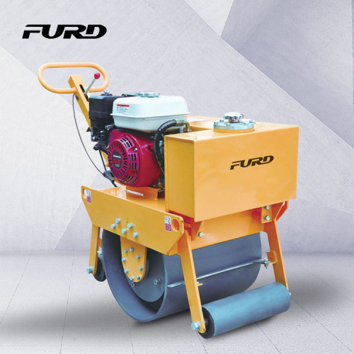 Portable 200kg walk behind single drum gasoline engine compactor roller