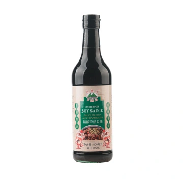 500ml Glass Bottle Mushroom Dark Soy Sauce China Manufacturer
