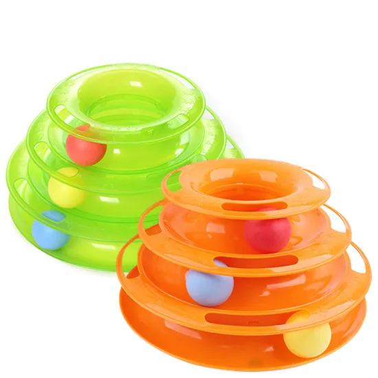 3-layer plastic Tower of Tracks Cat Toy CT1001