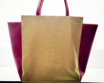 China Wholesale Fashion & Beautiful Polyster & PU Leather Shopping Bag or Promotional Bags / Handbags