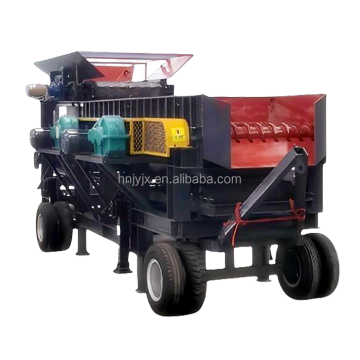 Mobile Multi-Stage Roller Screen and Mud-Stone Separator for Granite, Basalt, and Limestone
