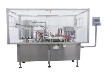 Leading Manufacturer of High Quality Full Automatic 3 in 1 Filling, Stoppering, and Capping Machine