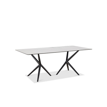 Modern White Rock Plate Unique Shape Dining Table