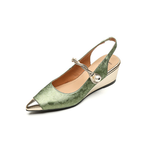 Sandals Women's Wedges High Heel Pointed Toe Pumps