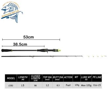 Solid Sea Fishing Catfish Rod 120#