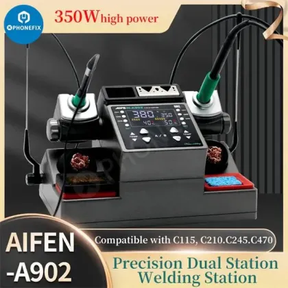 AIFEN A902 Pro Dual Soldering Station C210 C245 C115 Soldering Tools for Daily Electronics Repair