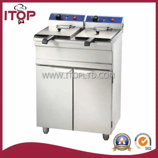 Standing electric fryer with cabinet for sale