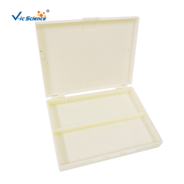 Scatola portaoggetti per vetrini da microscopio 120 pz
