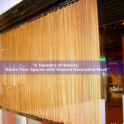 Contemporary Metal Mesh Curtains and Wall Panels for Interior Decoration