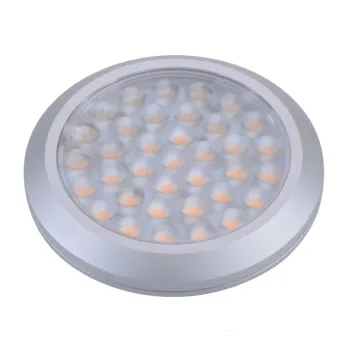 Ultra-Thin LED Puck Light with Aluminum Profile: 9.5-30VDC Power Range