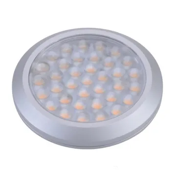 Ultra-Thin LED Puck Light with Aluminum Profile: 9.5-30VDC Power Range