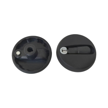 Solid Full Spoke Nylon Mechanical Industrial Equipment Handwheel with Folding Handle