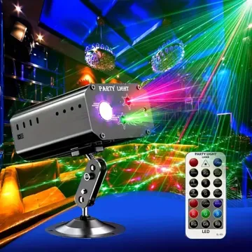 Control de voz de las luces láser para la etapa de DJ disco