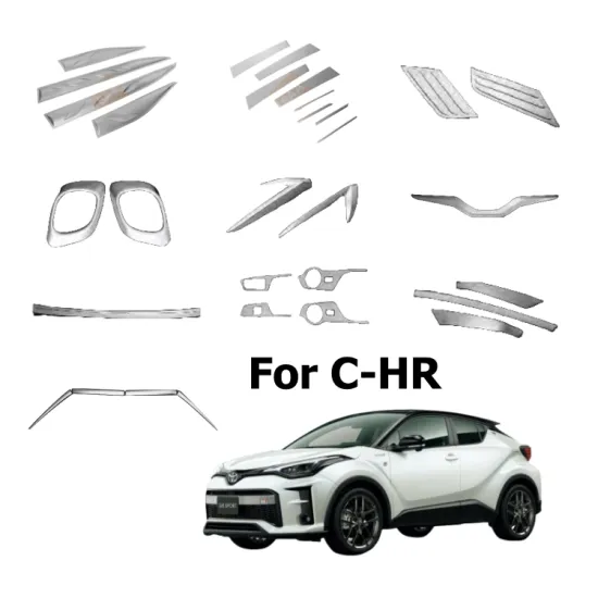 Custom Exterior Interior Car Accessories for Toyota C-HR: Window, Door Trims & Handle Covers