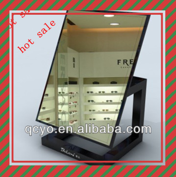 Clear glass adhesive acrylic mirror sheets with acrylic black frame