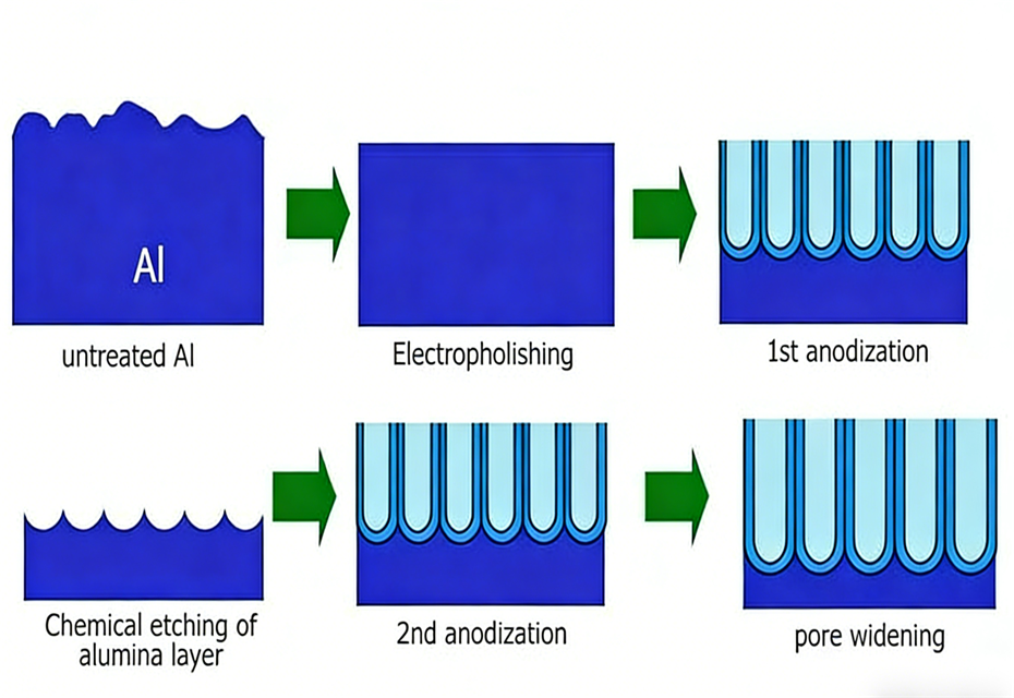 Anodized aluminum parts