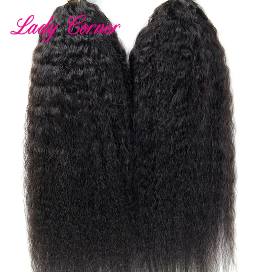 wholesaler fashionable kinky straight style 9a grade virgin hair in bulk