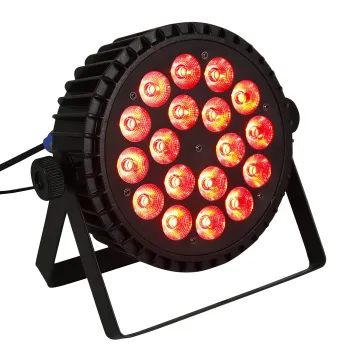 Factory Price 18pcs Silent 18*18W Slim PAR Light RGBWA+UV 6-in-1 LED Flat Parcan