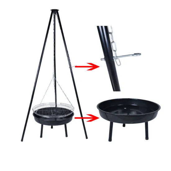 Tripod Grill: A Versatile Charcoal BBQ Grill, Fire Pit, and Outdoor Swing Grill with Fire Bowl