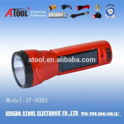 Flashlights Type and LED Light Source solar flashlight