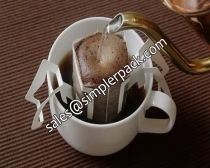 Drip Costa Rica Coffee Bag Packing Machine with Outer Envelop