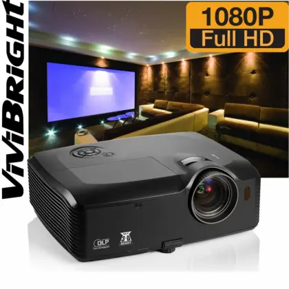 Vivibright 3D Projector Large Venue Projector Native Full HD1080p Outdoor Video Projector office education projector