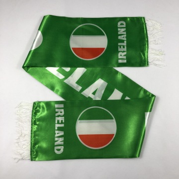 wholesale custom polyester silk satin national scarf