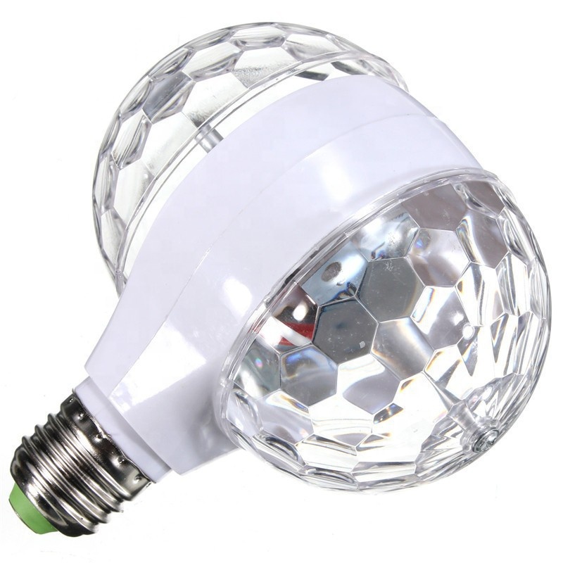 Colorful Rotating Rgb Double Head Bulb