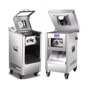 Slicer Daging Perindustrian Automatik Komersial untuk Pemotongan Roll Daging Beku Bekas Bekas dan Kambing