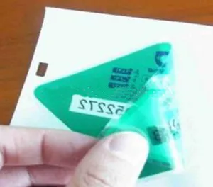 Custom PVC car glass security label