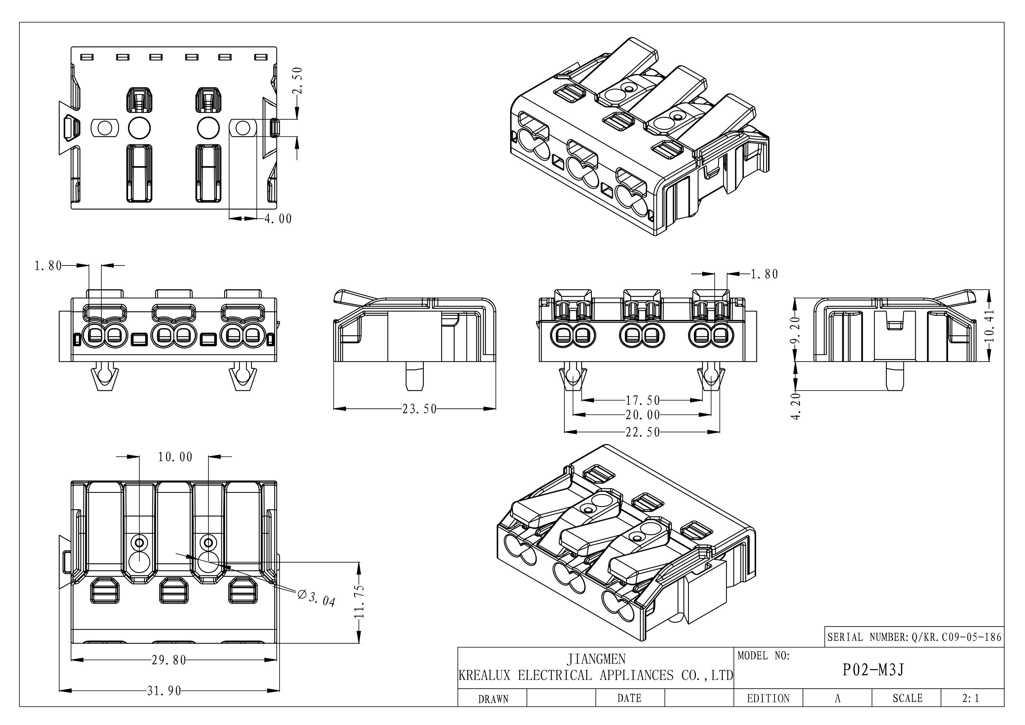 Mini Type Plastic Wire Connectors