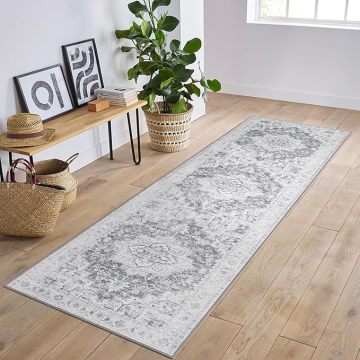 Machine Washable Wholesale Runner Rugs: Soft, Wear-Resistant, Vintage Retro Style for Home Entryways and Corridors