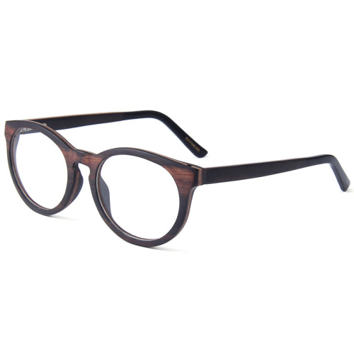Round Wooden Optical Glasses Frames