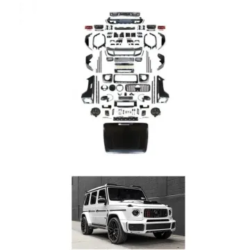 PP Material Wide Body Kit for Mercedes-Benz G-Class W463 G63 G65 to W464 - Rabus Front Rear Bumper with Grille, Hood, Lamp